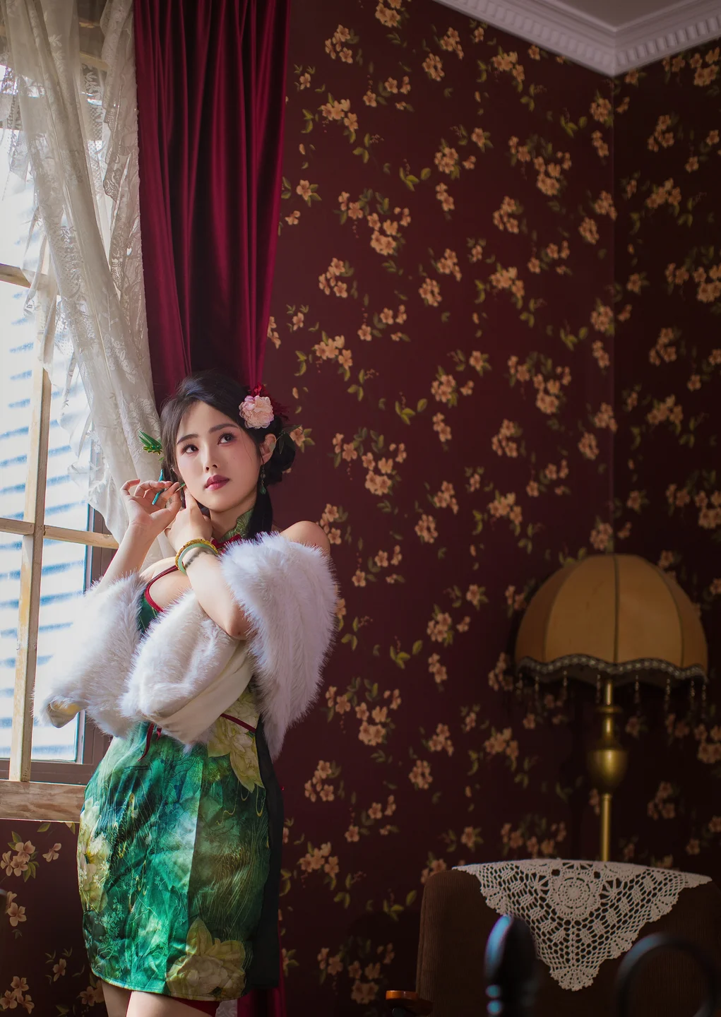 Titanium Alloy TiTi - Green Cheongsam [82P, (82 photos) - Tai He Jin Titi (钛合金TiTi) - Photo 5 of 82