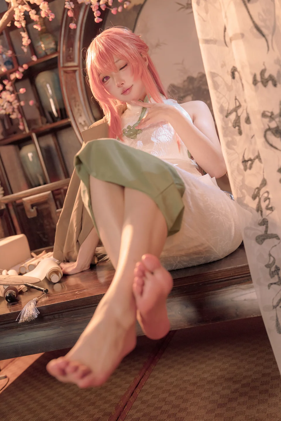 A-Bao is a Bunny Girl - Azur Lane - English Constellation Cheongsam (30 photos) - A Bao Ye Shi Tu Niang (阿包也是兔娘) - Photo 5 of 30