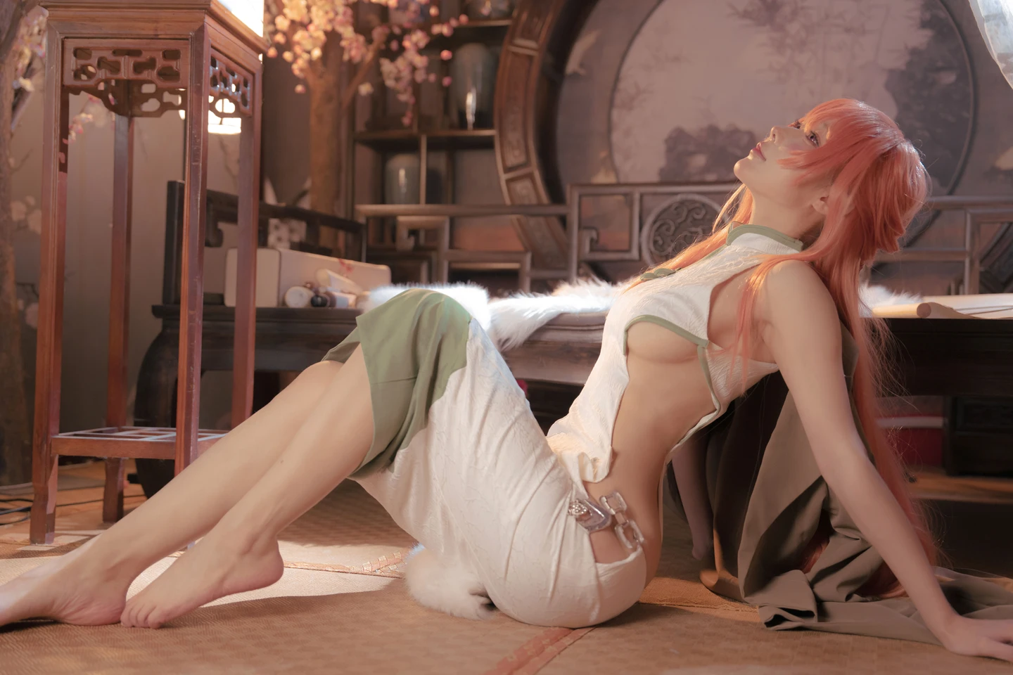 A-Bao is a Bunny Girl - Azur Lane - English Constellation Cheongsam (30 photos) - A Bao Ye Shi Tu Niang (阿包也是兔娘) - Photo 14 of 30