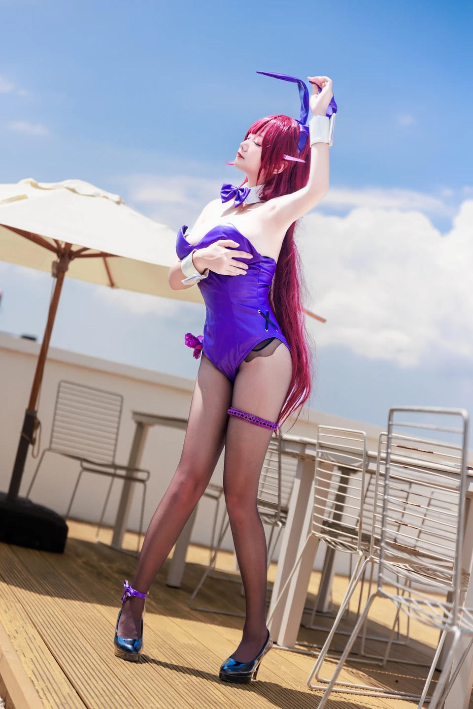 a-xue-xue - No.065 Fate/Grand Order Scathach Bunny Girl [99P, (99 photos) - A Xue Xue (阿雪雪) - Photo 80 of 99