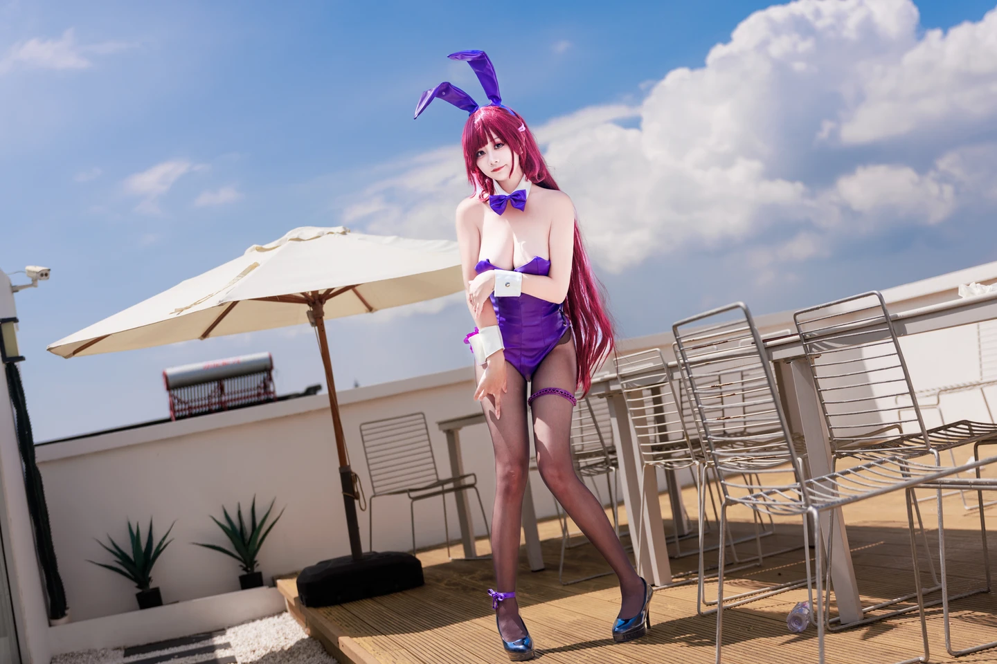 a-xue-xue - No.065 Fate/Grand Order Scathach Bunny Girl [99P, (99 photos) - A Xue Xue (阿雪雪) - Photo 81 of 99