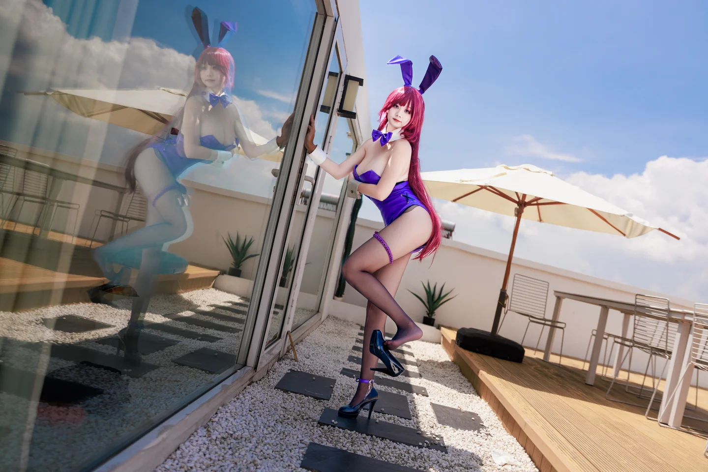 a-xue-xue - No.065 Fate/Grand Order Scathach Bunny Girl [99P, (99 photos) - A Xue Xue (阿雪雪) - Photo 84 of 99