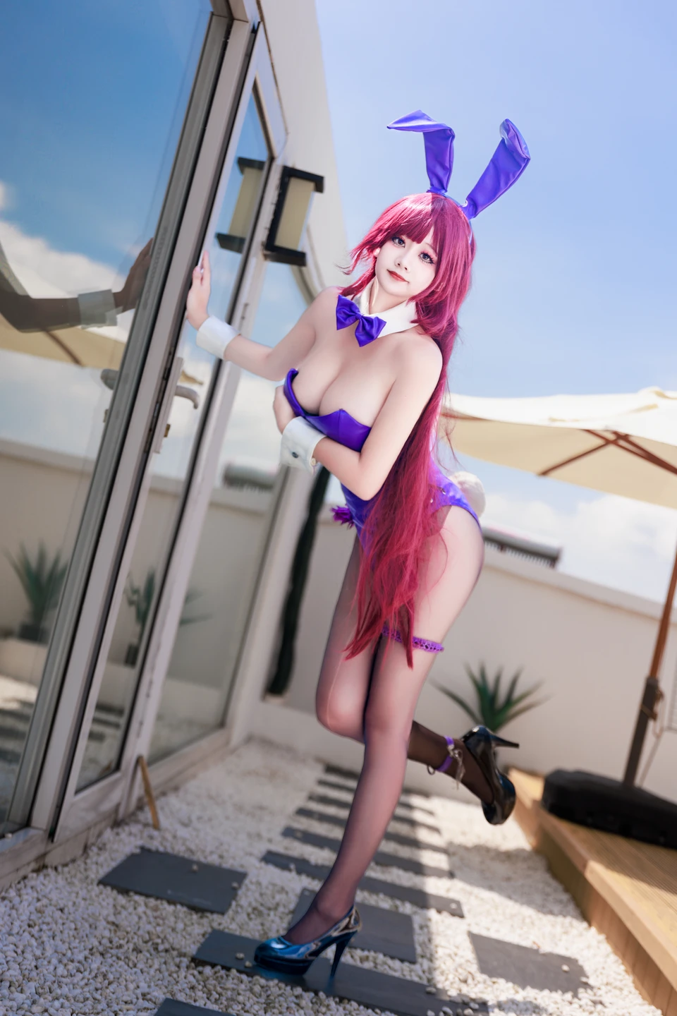 a-xue-xue - No.065 Fate/Grand Order Scathach Bunny Girl [99P, (99 photos) - A Xue Xue (阿雪雪) - Photo 85 of 99
