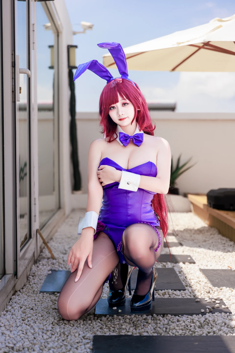 a-xue-xue - No.065 Fate/Grand Order Scathach Bunny Girl [99P, (99 photos) - A Xue Xue (阿雪雪) - Photo 86 of 99