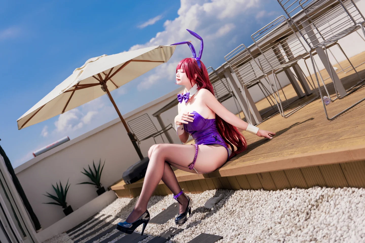 a-xue-xue - No.065 Fate/Grand Order Scathach Bunny Girl [99P, (99 photos) - A Xue Xue (阿雪雪) - Photo 95 of 99