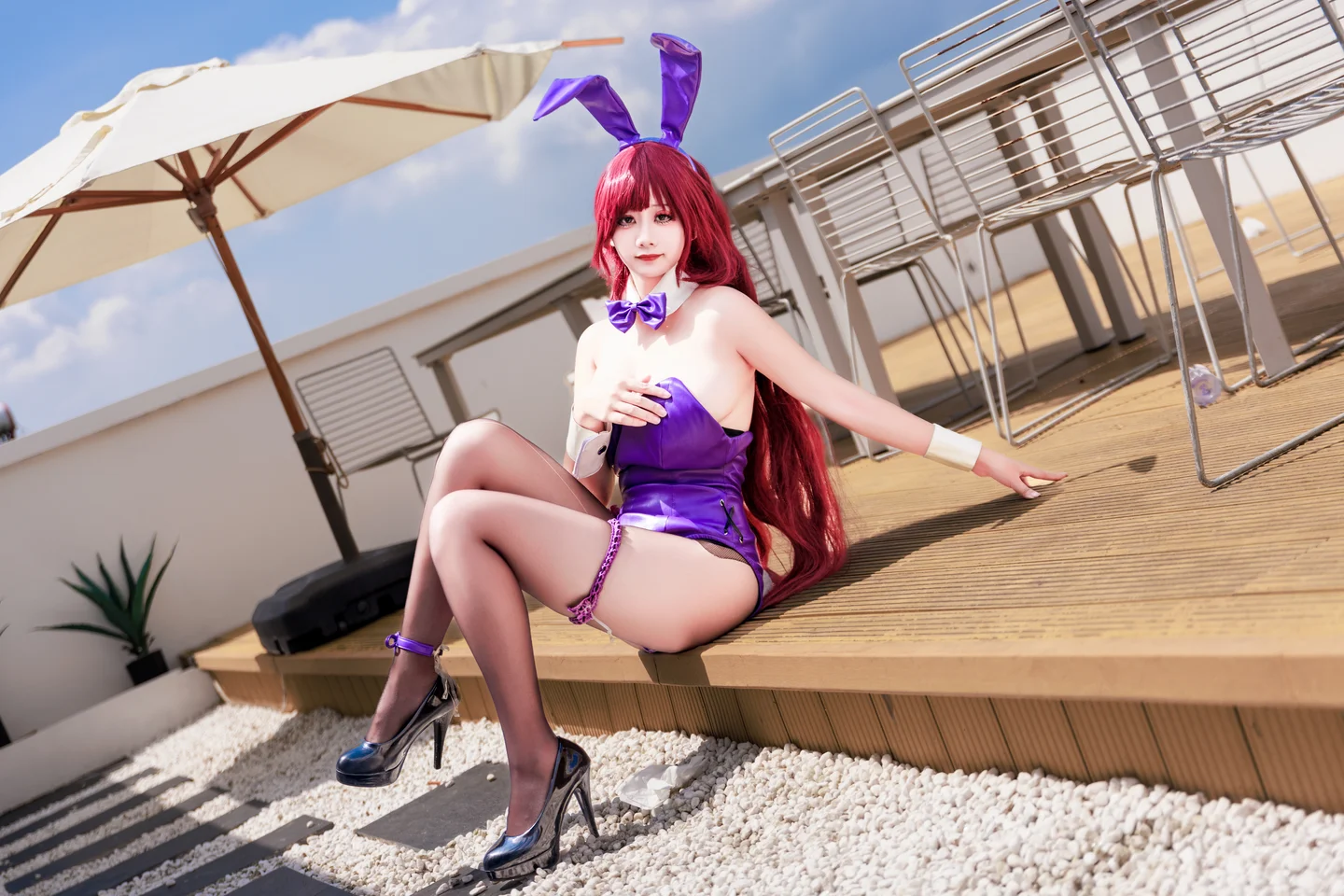 a-xue-xue - No.065 Fate/Grand Order Scathach Bunny Girl [99P, (99 photos) - A Xue Xue (阿雪雪) - Photo 96 of 99