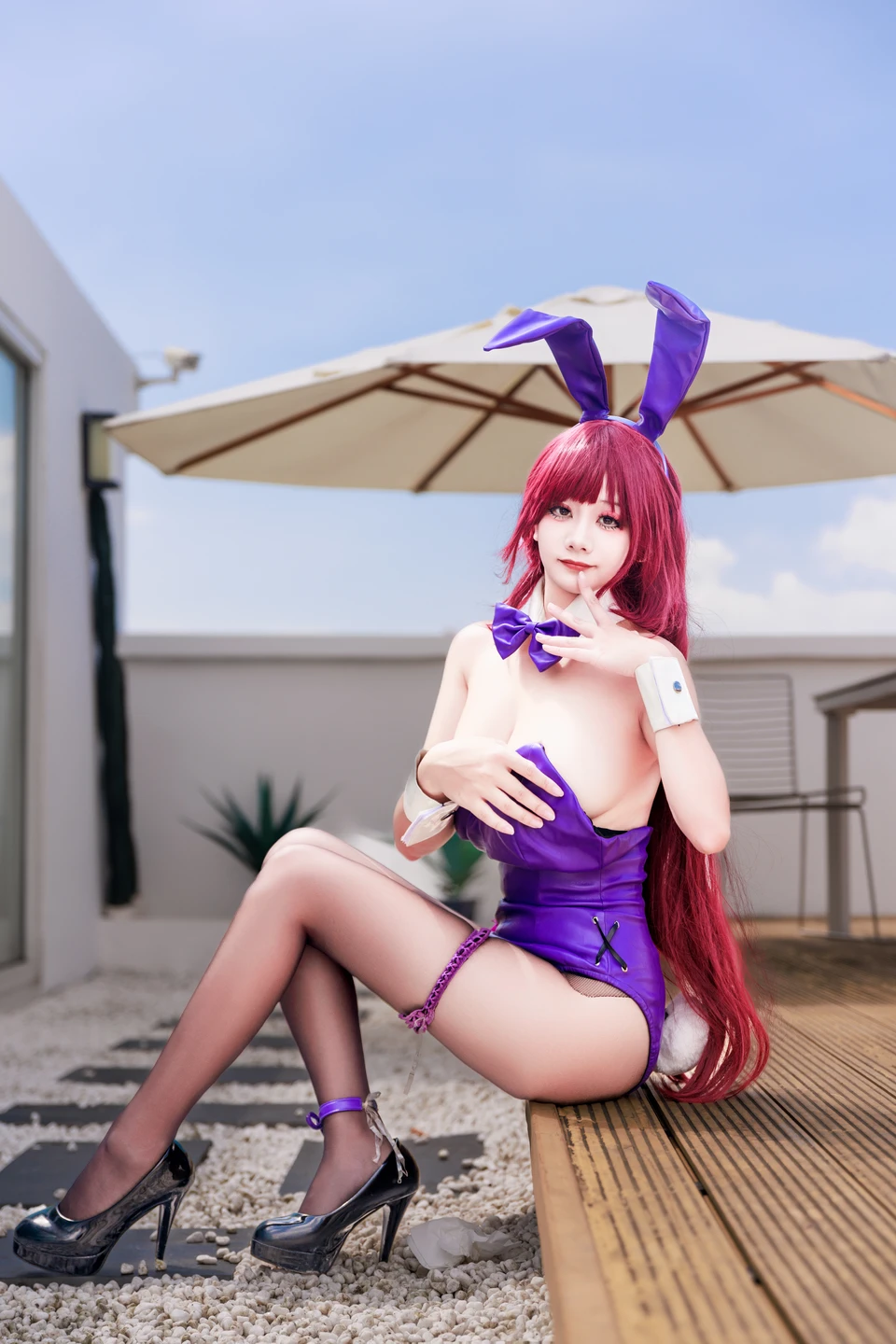 a-xue-xue - No.065 Fate/Grand Order Scathach Bunny Girl [99P, (99 photos) - A Xue Xue (阿雪雪) - Photo 98 of 99