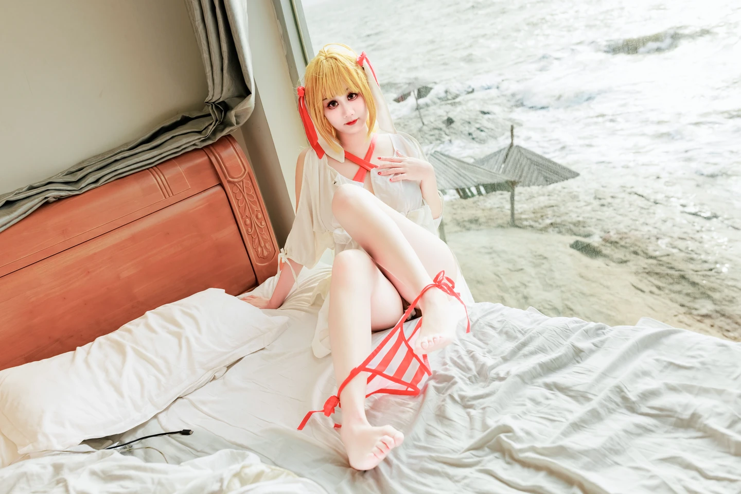 a-xue-xue - No.077 Fate/Grand Order Nero (Swimsuit) (101 photos) - A Xue Xue (阿雪雪) - Photo 13 of 101