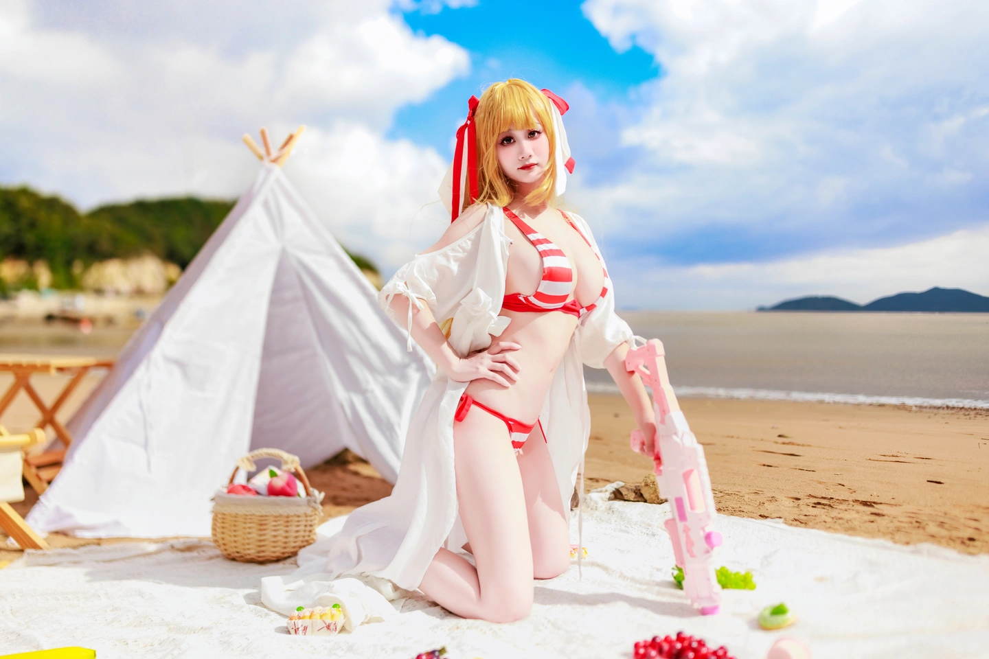 a-xue-xue - No.077 Fate/Grand Order Nero (Swimsuit) (101 photos) - A Xue Xue (阿雪雪) - Photo 42 of 101