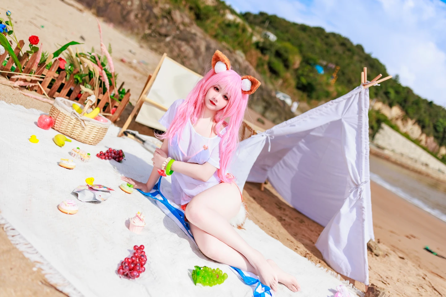 a-xue-xue - No.079 Fate/Grand Order Tamamo (Swimsuit) (76 photos) - A Xue Xue (阿雪雪) - Photo 12 of 76