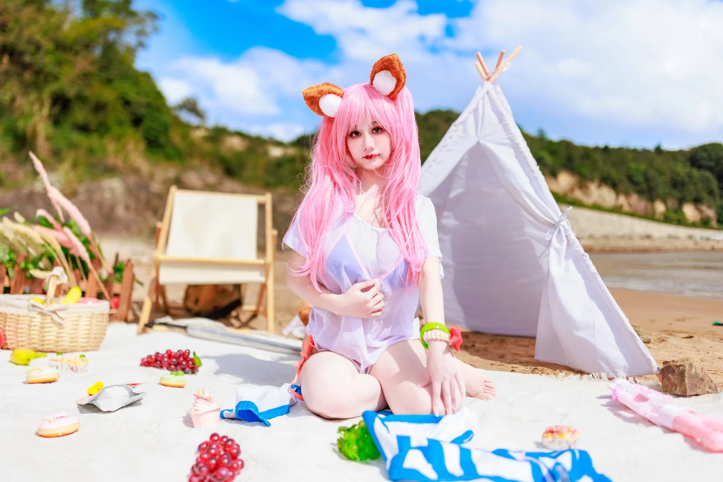 a-xue-xue - No.079 Fate/Grand Order Tamamo (Swimsuit) (76 photos) - A Xue Xue (阿雪雪) - Photo 16 of 76
