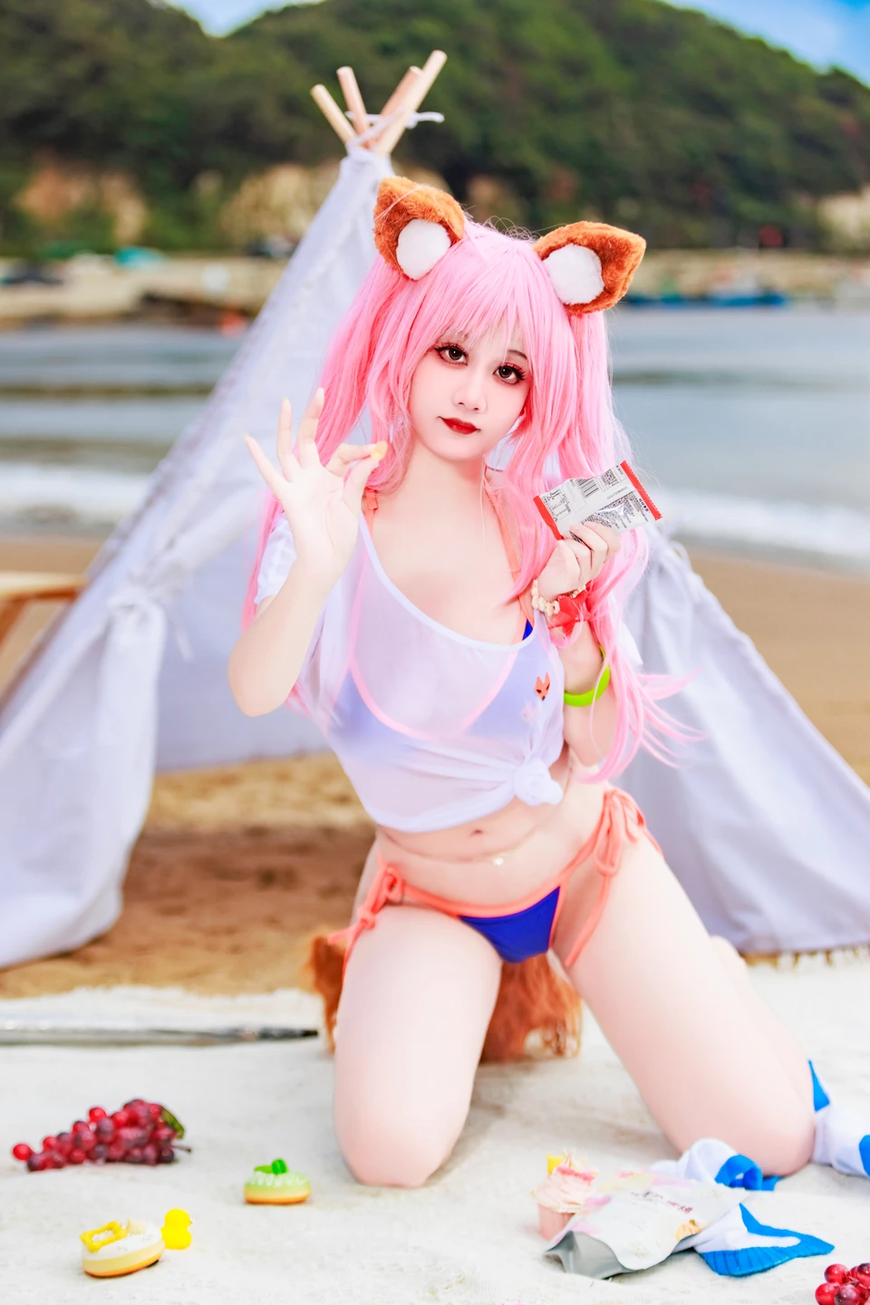 a-xue-xue - No.079 Fate/Grand Order Tamamo (Swimsuit) (76 photos) - A Xue Xue (阿雪雪) - Photo 26 of 76