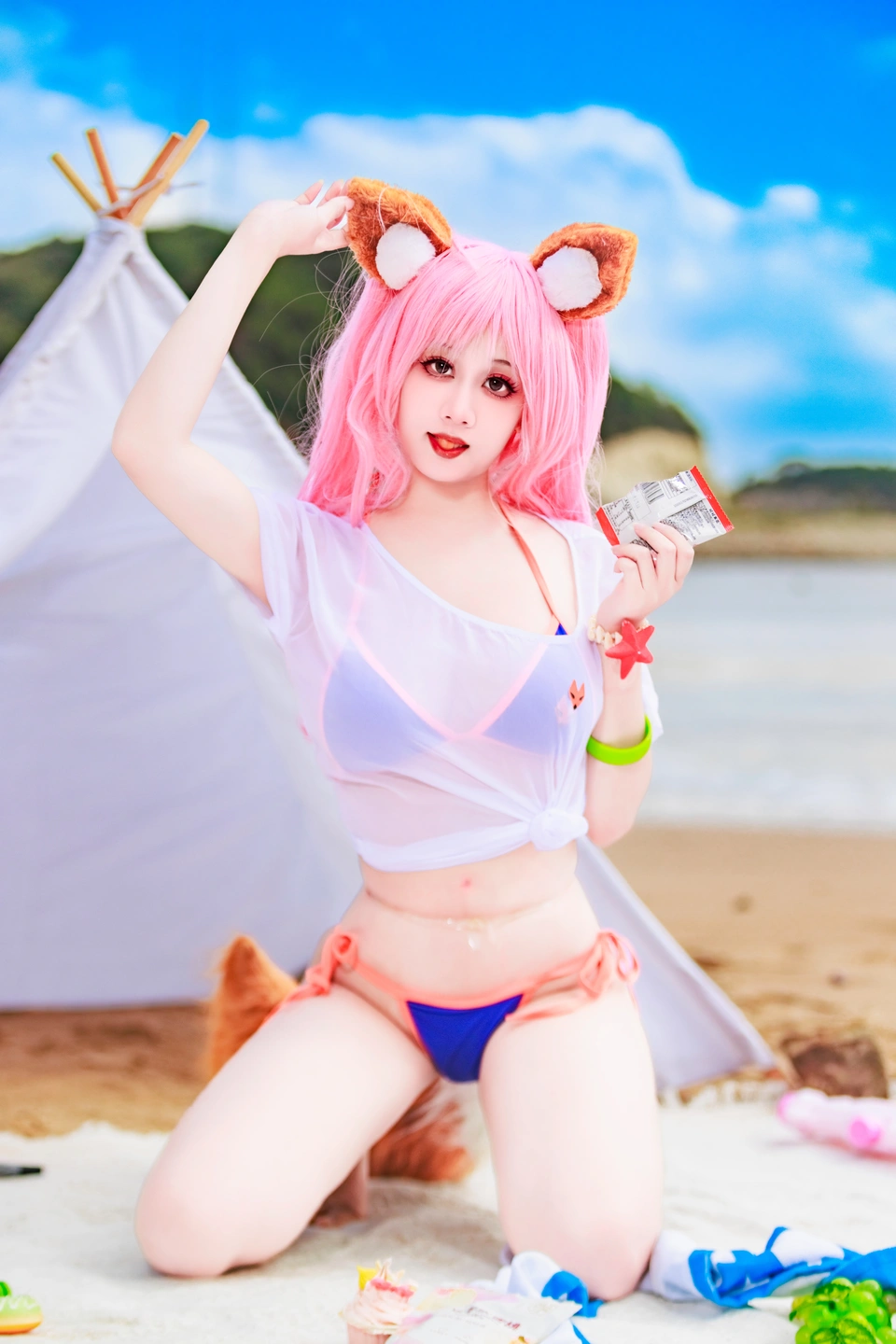 a-xue-xue - No.079 Fate/Grand Order Tamamo (Swimsuit) (76 photos) - A Xue Xue (阿雪雪) - Photo 28 of 76