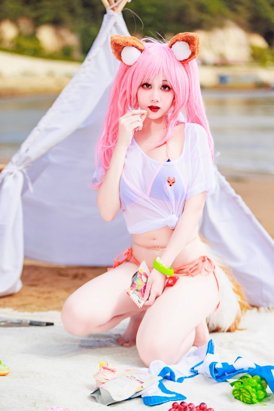 a-xue-xue - No.079 Fate/Grand Order Tamamo (Swimsuit) (76 photos) - A Xue Xue (阿雪雪) - Photo 34 of 76