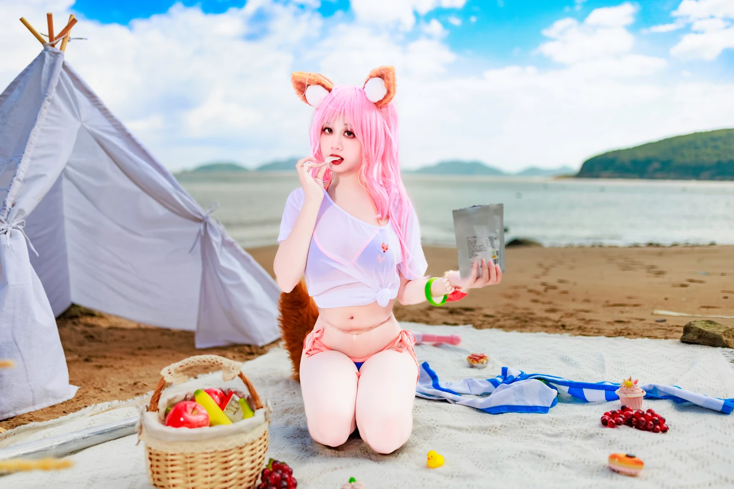 a-xue-xue - No.079 Fate/Grand Order Tamamo (Swimsuit) (76 photos) - A Xue Xue (阿雪雪) - Photo 48 of 76