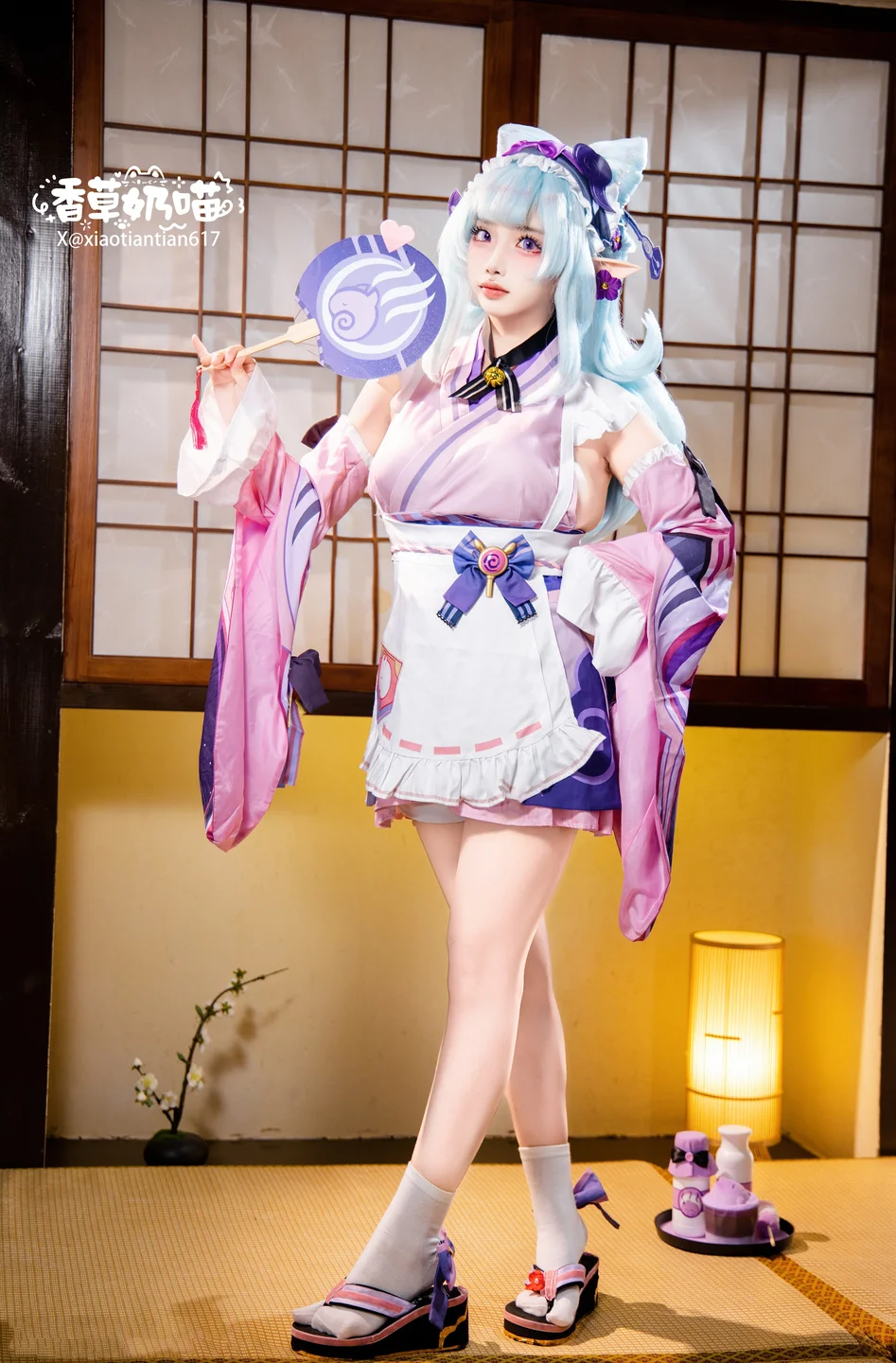 Xiang Cao Nai Miao - No.011 Dreamy Moon Yuzuriha (169 photos) - Xiang Cao Nai Miao (香草奶喵) - Photo 2 of 169