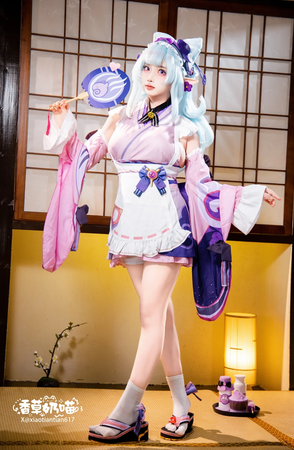 Xiang Cao Nai Miao - No.011 Dreamy Moon Yuzuriha (169 photos) - Xiang Cao Nai Miao (香草奶喵) - Photo 3 of 169