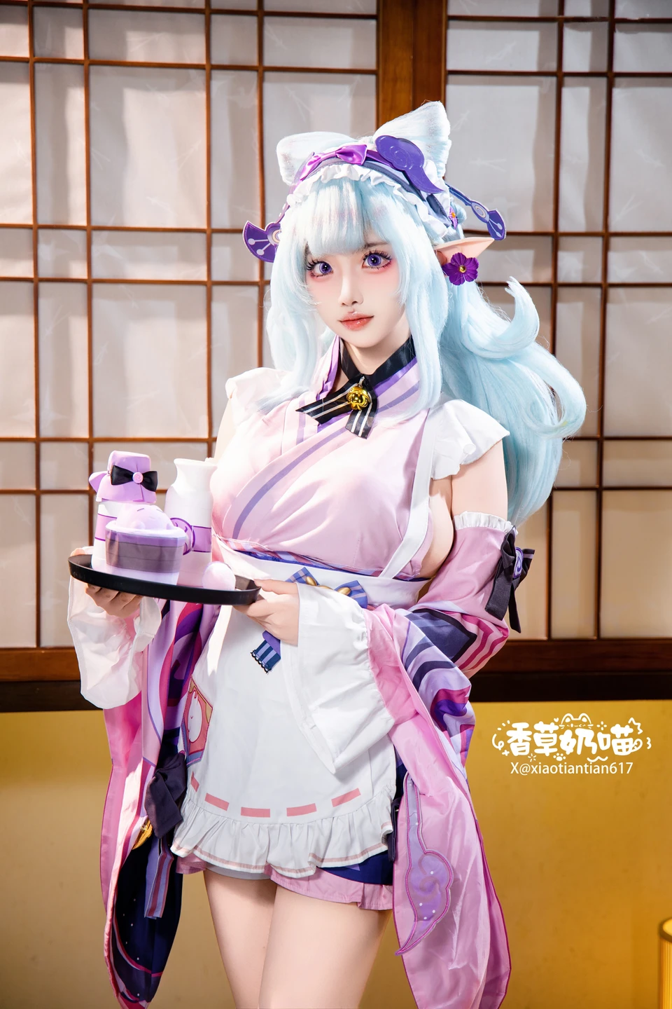 Xiang Cao Nai Miao - No.011 Dreamy Moon Yuzuriha (169 photos) - Xiang Cao Nai Miao (香草奶喵) - Photo 11 of 169