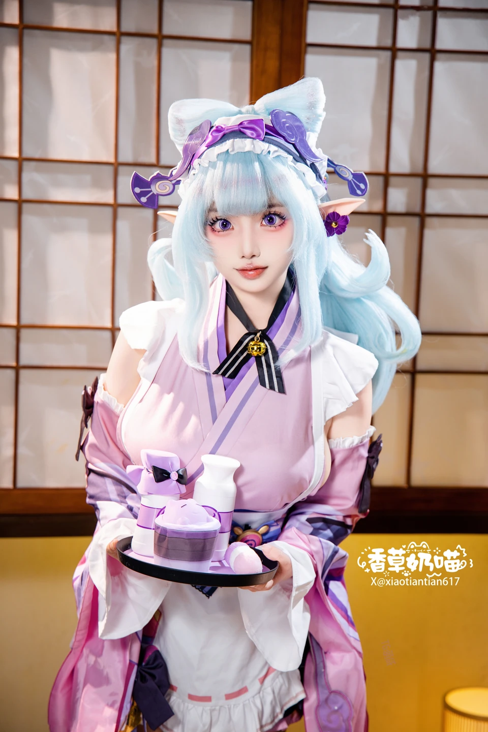 Xiang Cao Nai Miao - No.011 Dreamy Moon Yuzuriha (169 photos) - Xiang Cao Nai Miao (香草奶喵) - Photo 12 of 169