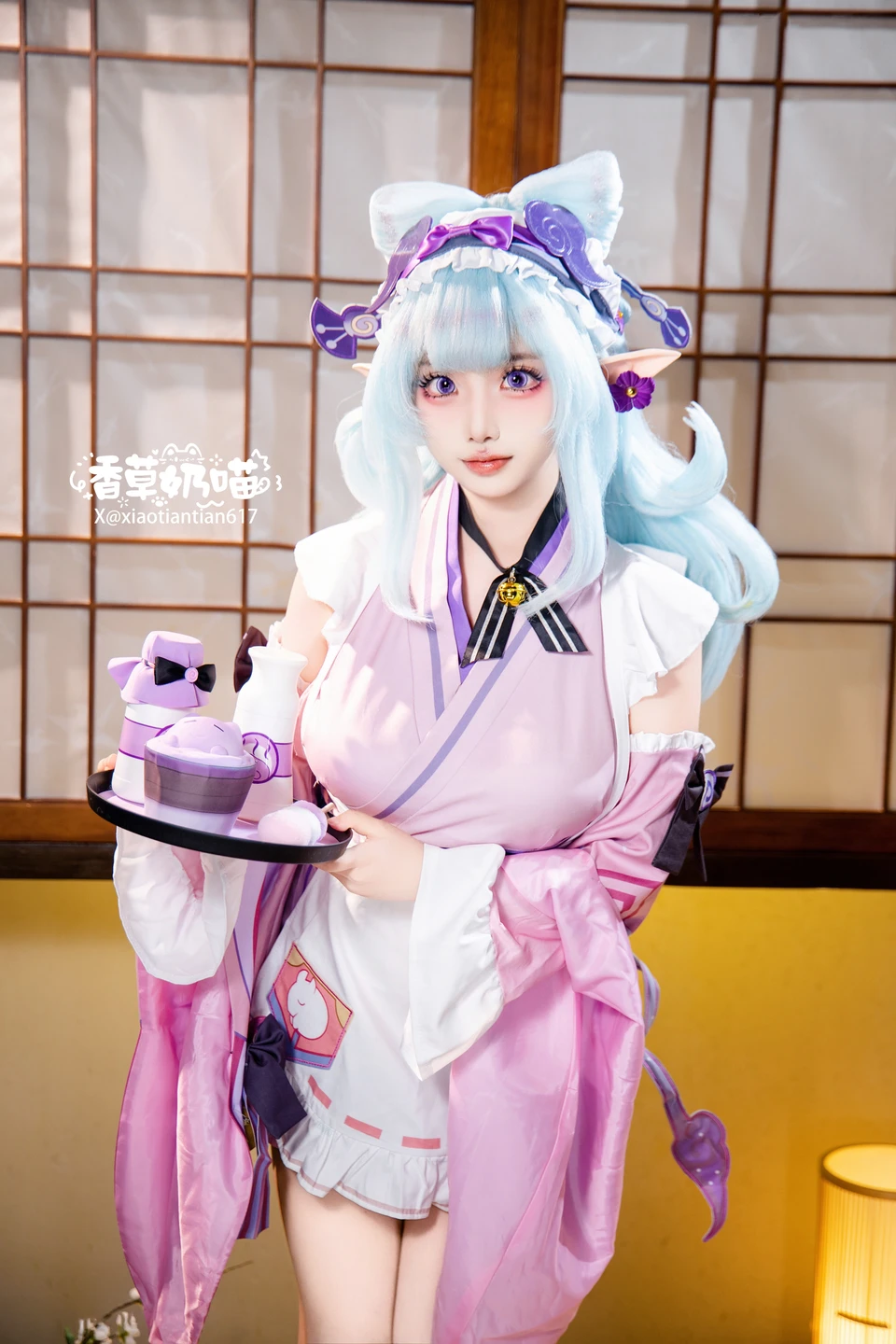 Xiang Cao Nai Miao - No.011 Dreamy Moon Yuzuriha (169 photos) - Xiang Cao Nai Miao (香草奶喵) - Photo 13 of 169