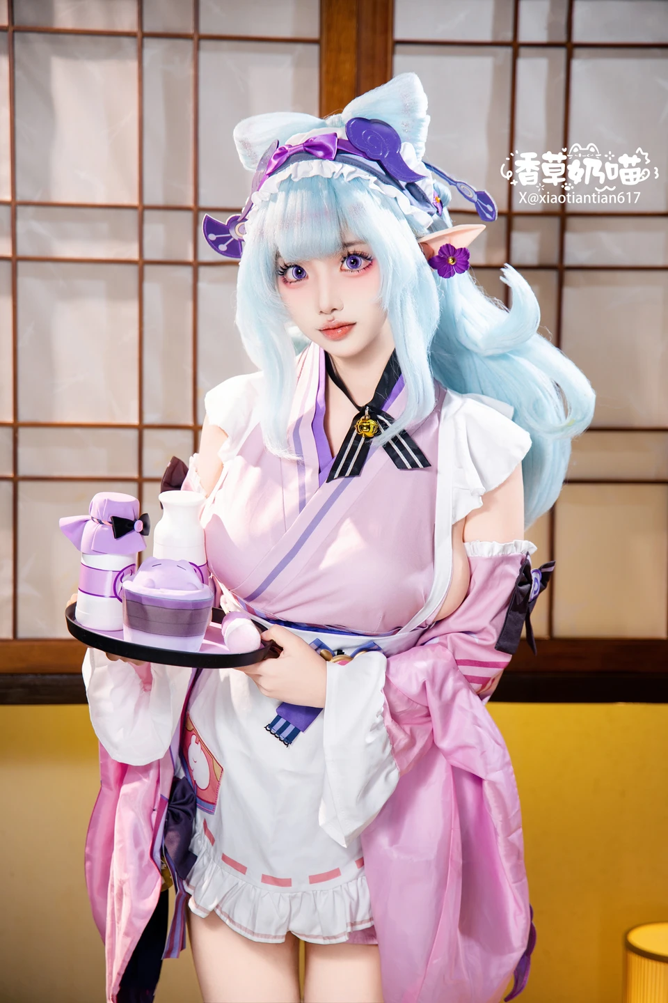 Xiang Cao Nai Miao - No.011 Dreamy Moon Yuzuriha (169 photos) - Xiang Cao Nai Miao (香草奶喵) - Photo 14 of 169