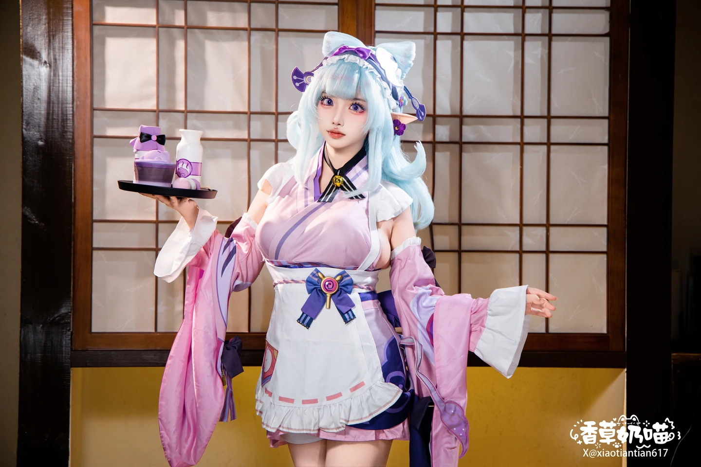 Xiang Cao Nai Miao - No.011 Dreamy Moon Yuzuriha (169 photos) - Xiang Cao Nai Miao (香草奶喵) - Photo 15 of 169