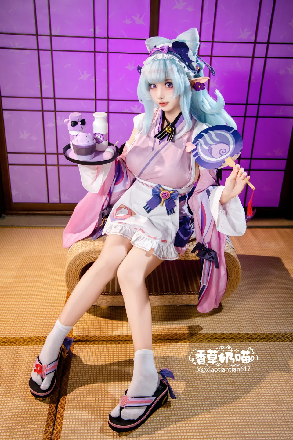Xiang Cao Nai Miao - No.011 Dreamy Moon Yuzuriha (169 photos) - Xiang Cao Nai Miao (香草奶喵) - Photo 18 of 169