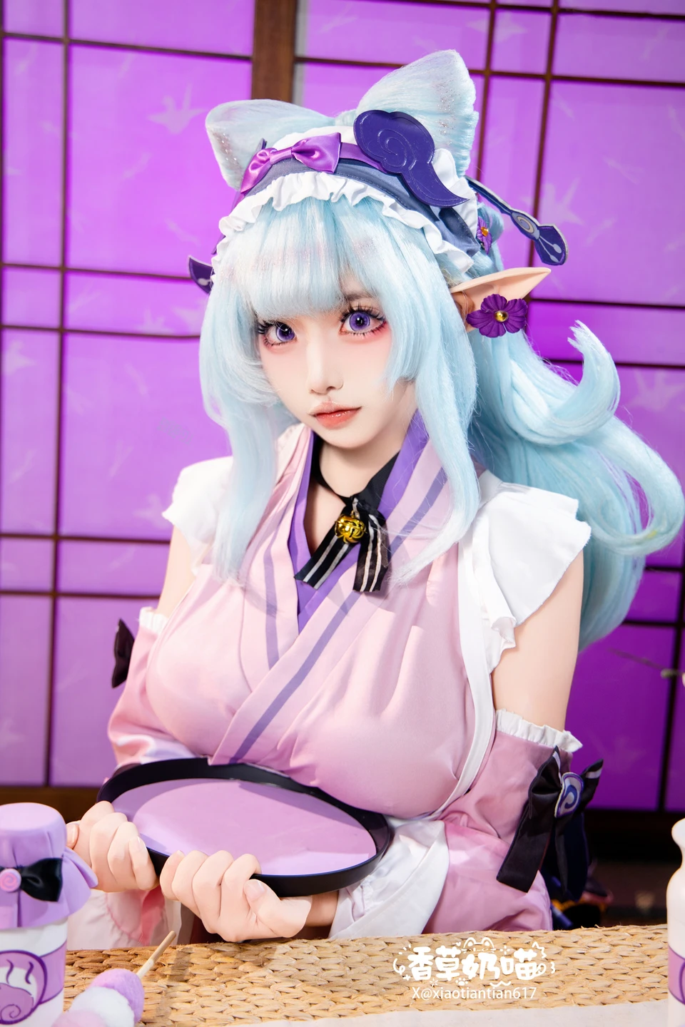 Xiang Cao Nai Miao - No.011 Dreamy Moon Yuzuriha (169 photos) - Xiang Cao Nai Miao (香草奶喵) - Photo 26 of 169