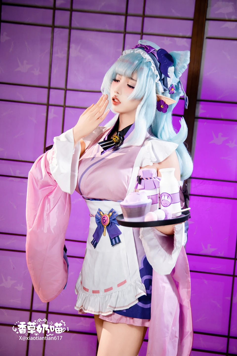 Xiang Cao Nai Miao - No.011 Dreamy Moon Yuzuriha (169 photos) - Xiang Cao Nai Miao (香草奶喵) - Photo 28 of 169
