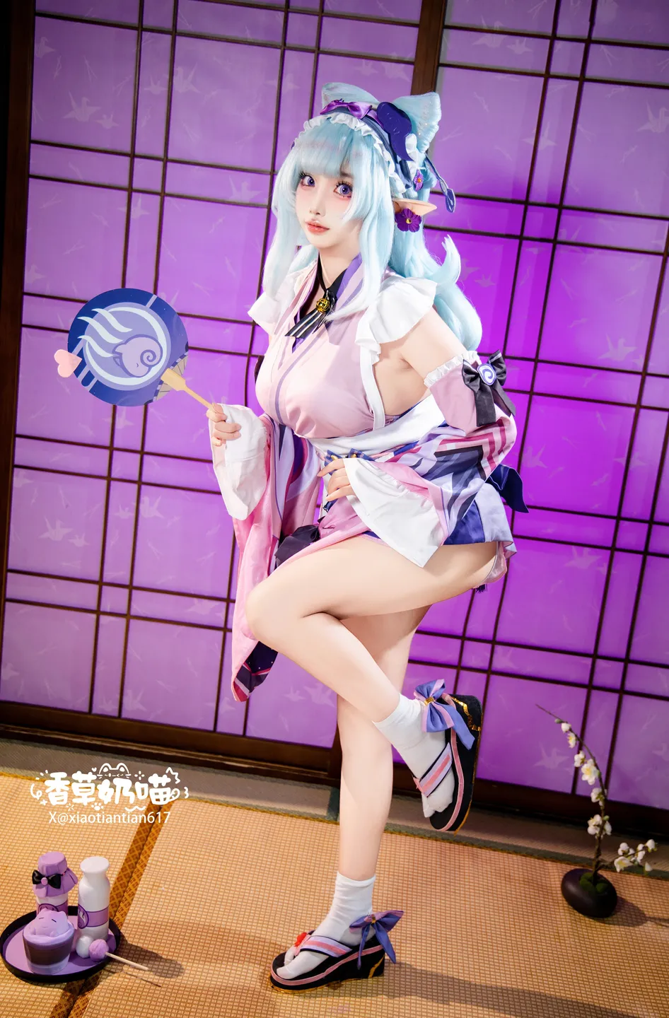 Xiang Cao Nai Miao - No.011 Dreamy Moon Yuzuriha (169 photos) - Xiang Cao Nai Miao (香草奶喵) - Photo 31 of 169