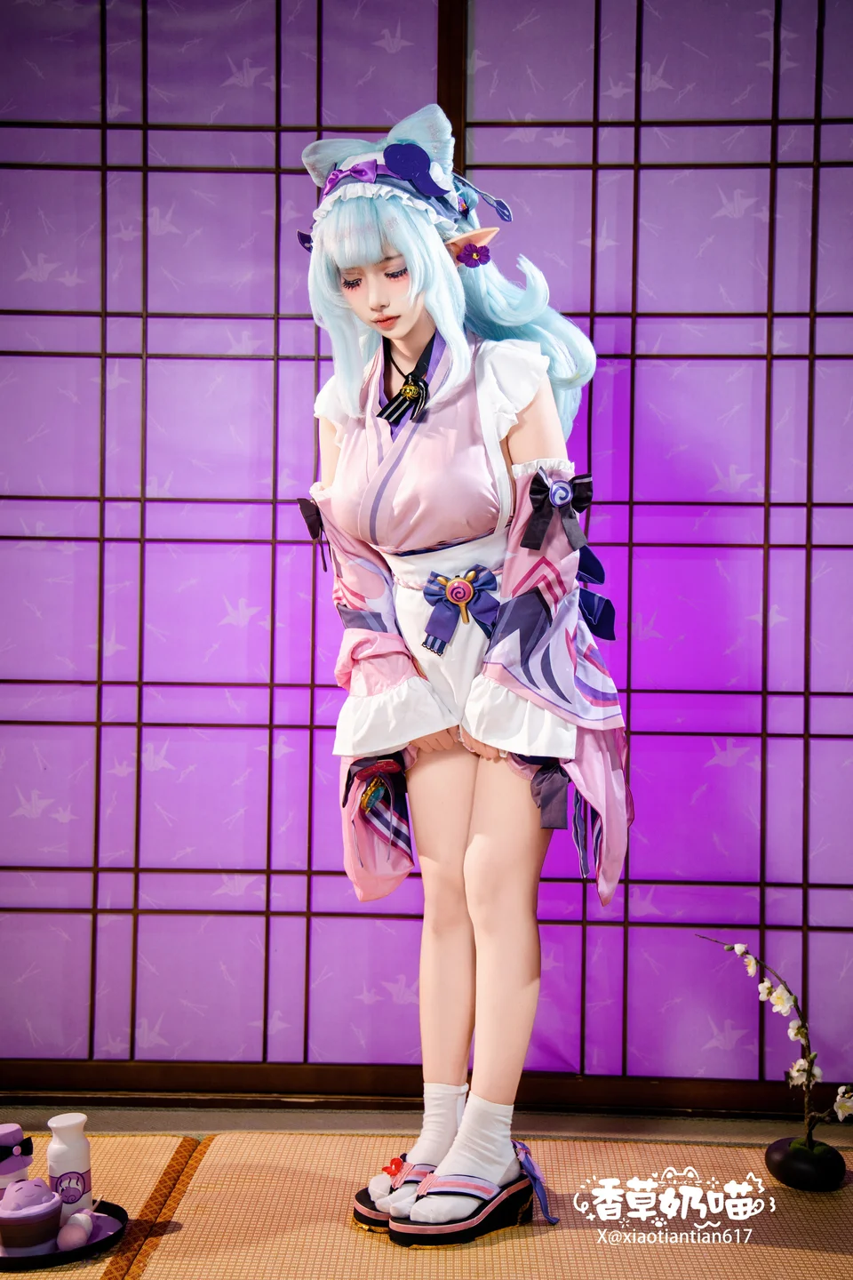 Xiang Cao Nai Miao - No.011 Dreamy Moon Yuzuriha (169 photos) - Xiang Cao Nai Miao (香草奶喵) - Photo 72 of 169