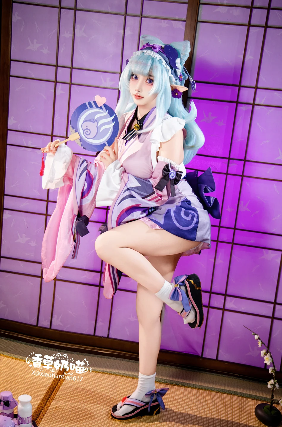 Xiang Cao Nai Miao - No.011 Dreamy Moon Yuzuriha (169 photos) - Xiang Cao Nai Miao (香草奶喵) - Photo 73 of 169