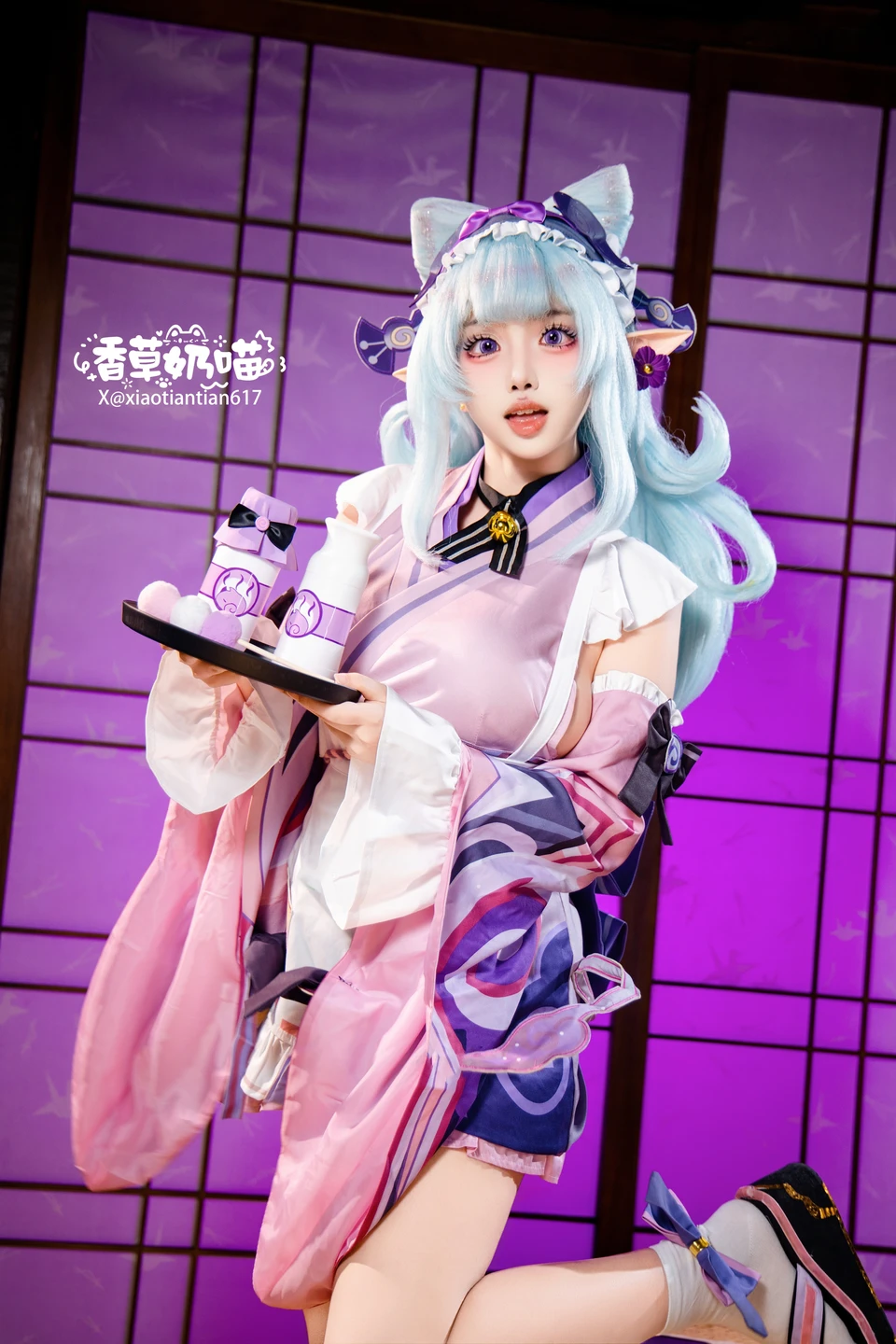 Xiang Cao Nai Miao - No.011 Dreamy Moon Yuzuriha (169 photos) - Xiang Cao Nai Miao (香草奶喵) - Photo 75 of 169