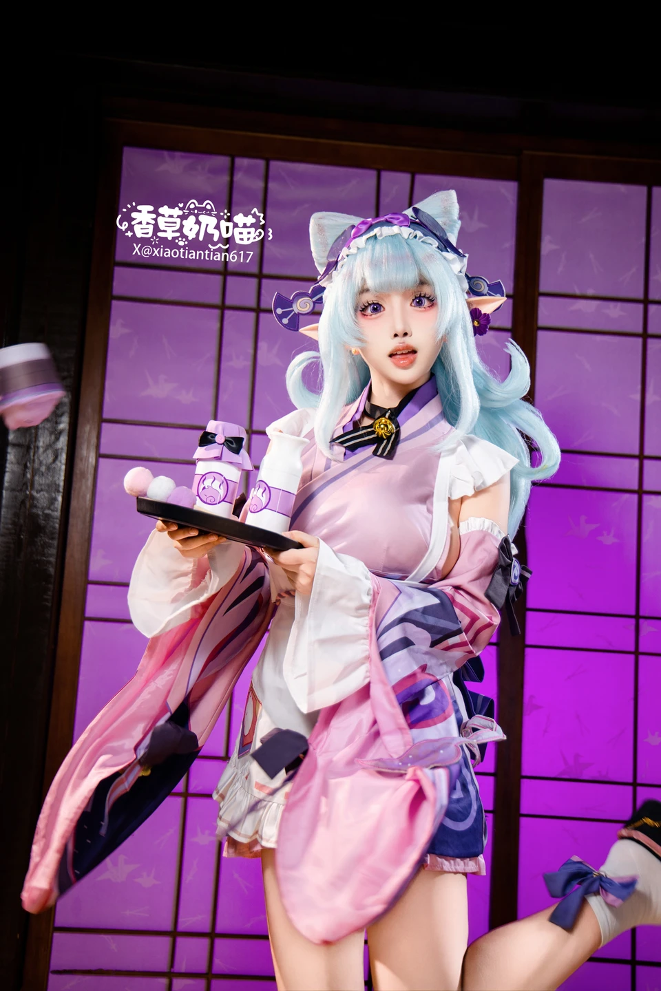 Xiang Cao Nai Miao - No.011 Dreamy Moon Yuzuriha (169 photos) - Xiang Cao Nai Miao (香草奶喵) - Photo 76 of 169