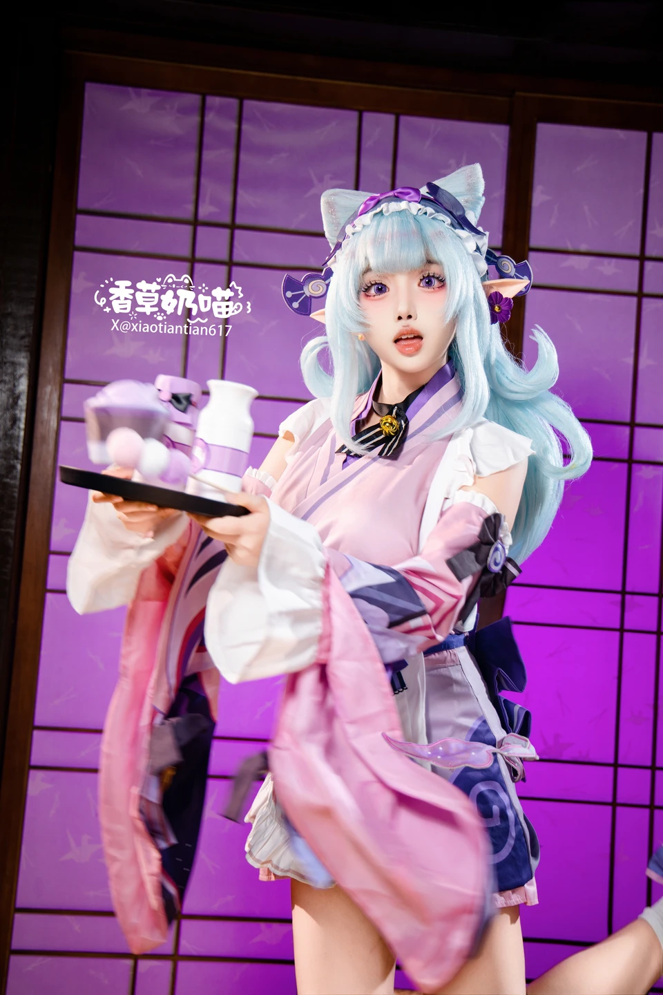 Xiang Cao Nai Miao - No.011 Dreamy Moon Yuzuriha (169 photos) - Xiang Cao Nai Miao (香草奶喵) - Photo 77 of 169