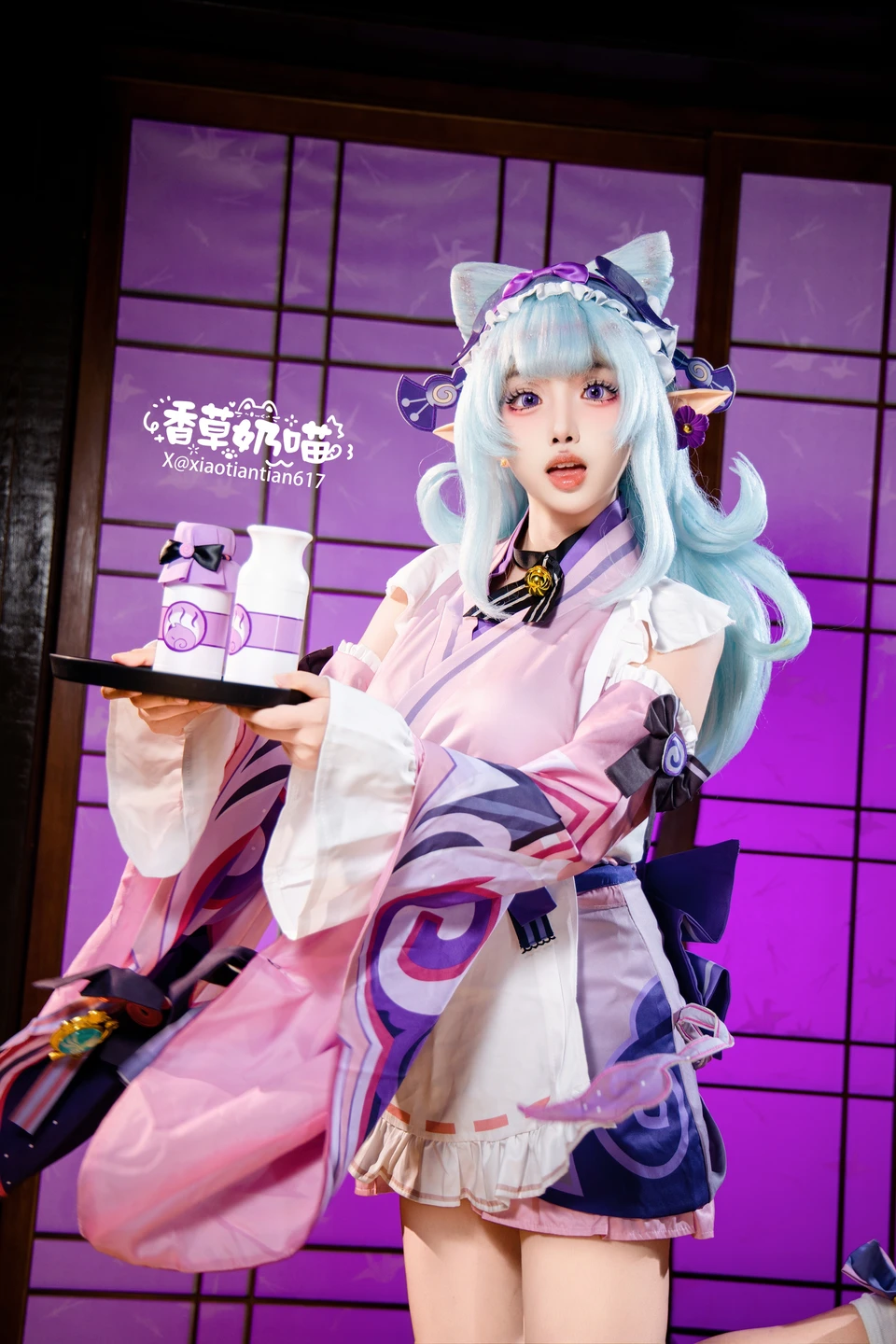 Xiang Cao Nai Miao - No.011 Dreamy Moon Yuzuriha (169 photos) - Xiang Cao Nai Miao (香草奶喵) - Photo 78 of 169