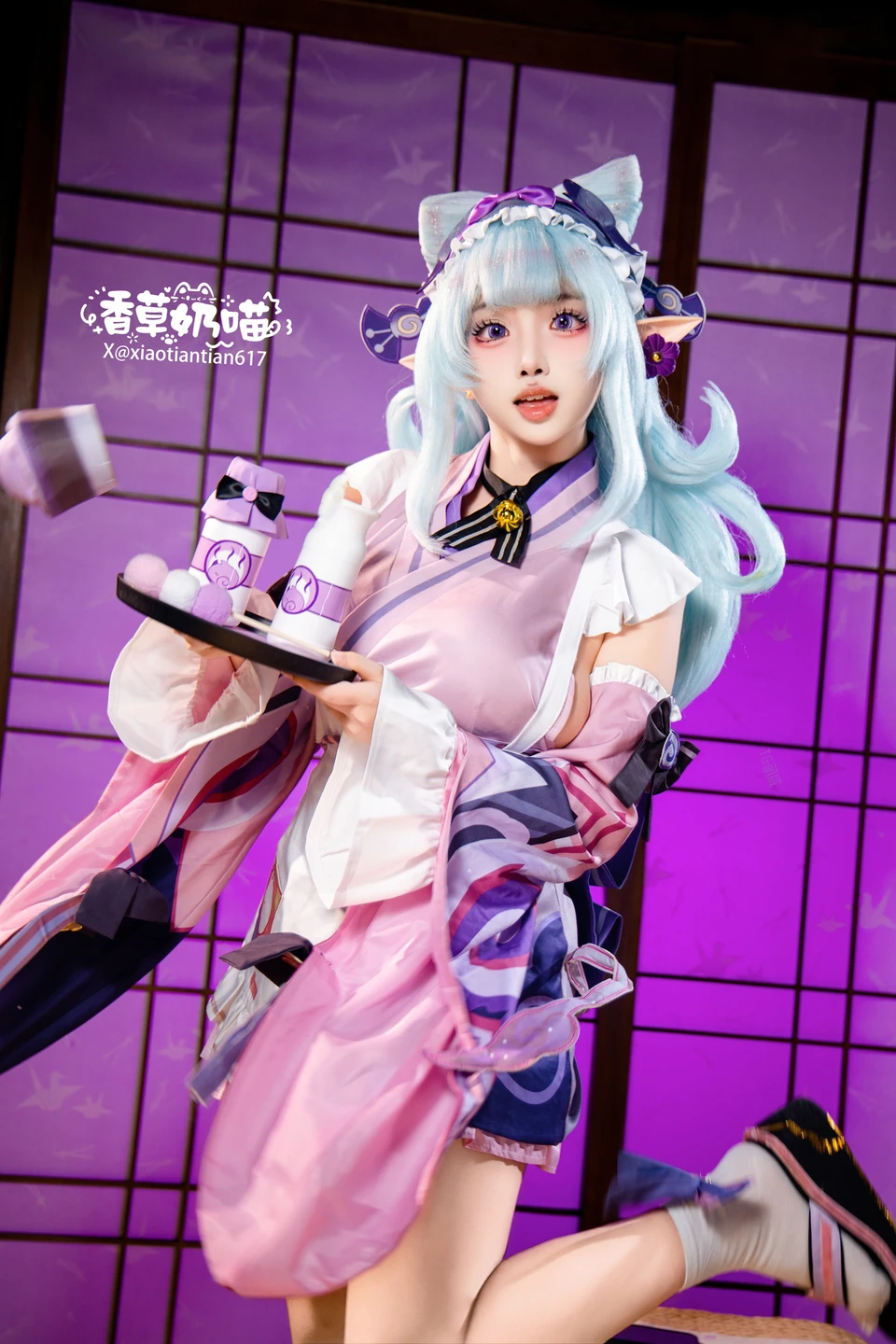Xiang Cao Nai Miao - No.011 Dreamy Moon Yuzuriha (169 photos) - Xiang Cao Nai Miao (香草奶喵) - Photo 79 of 169