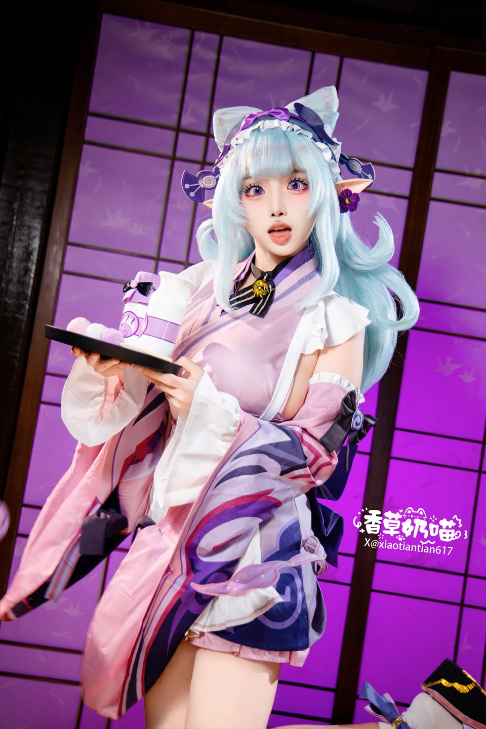 Xiang Cao Nai Miao - No.011 Dreamy Moon Yuzuriha (169 photos) - Xiang Cao Nai Miao (香草奶喵) - Photo 81 of 169
