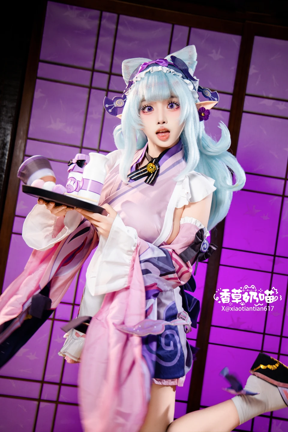 Xiang Cao Nai Miao - No.011 Dreamy Moon Yuzuriha (169 photos) - Xiang Cao Nai Miao (香草奶喵) - Photo 82 of 169