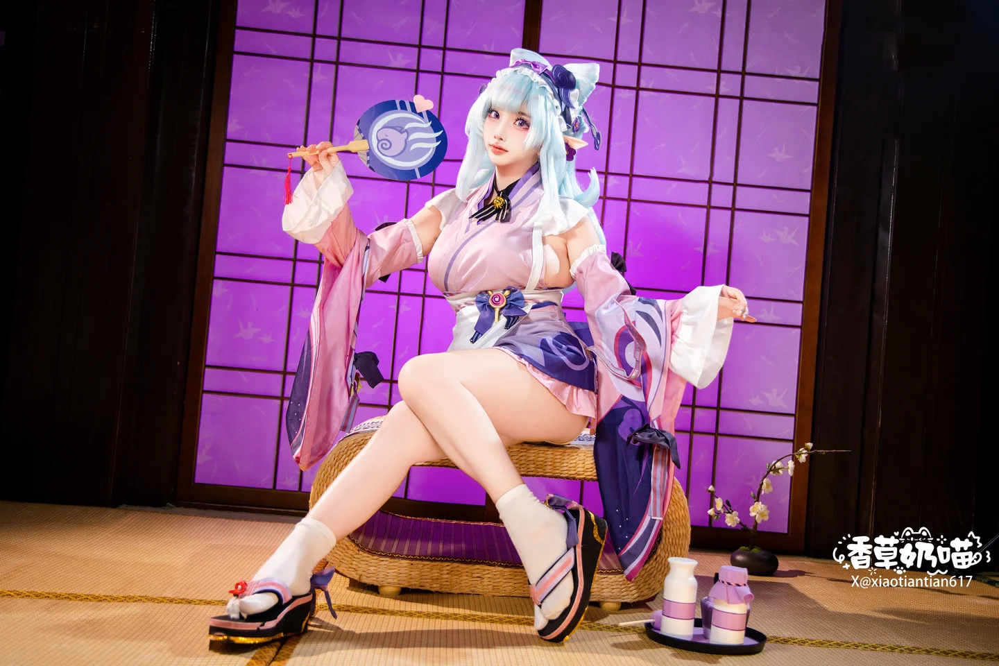Xiang Cao Nai Miao - No.011 Dreamy Moon Yuzuriha (169 photos) - Xiang Cao Nai Miao (香草奶喵) - Photo 83 of 169