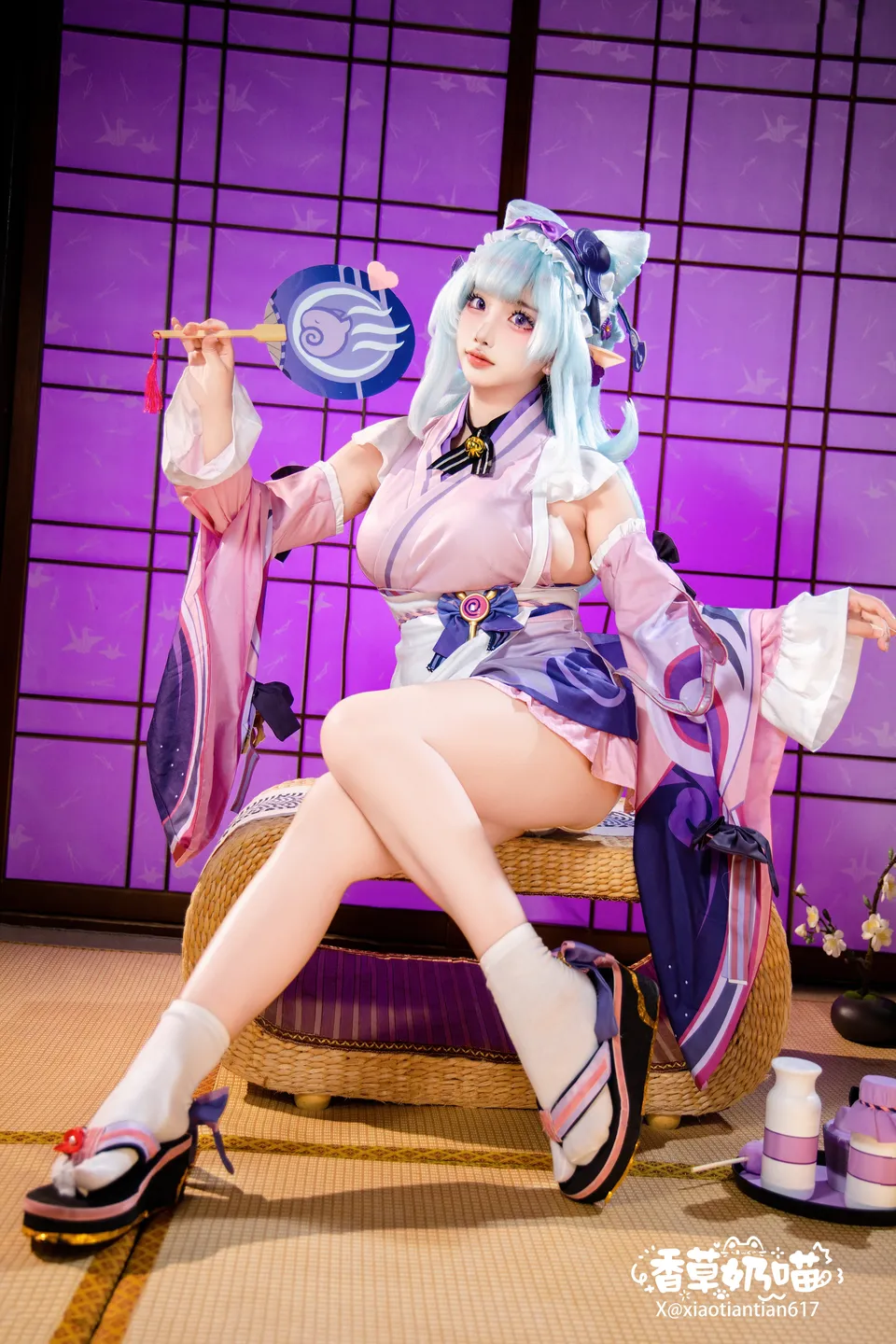 Xiang Cao Nai Miao - No.011 Dreamy Moon Yuzuriha (169 photos) - Xiang Cao Nai Miao (香草奶喵) - Photo 84 of 169