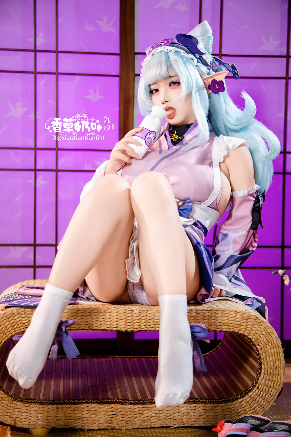 Xiang Cao Nai Miao - No.011 Dreamy Moon Yuzuriha (169 photos) - Xiang Cao Nai Miao (香草奶喵) - Photo 85 of 169
