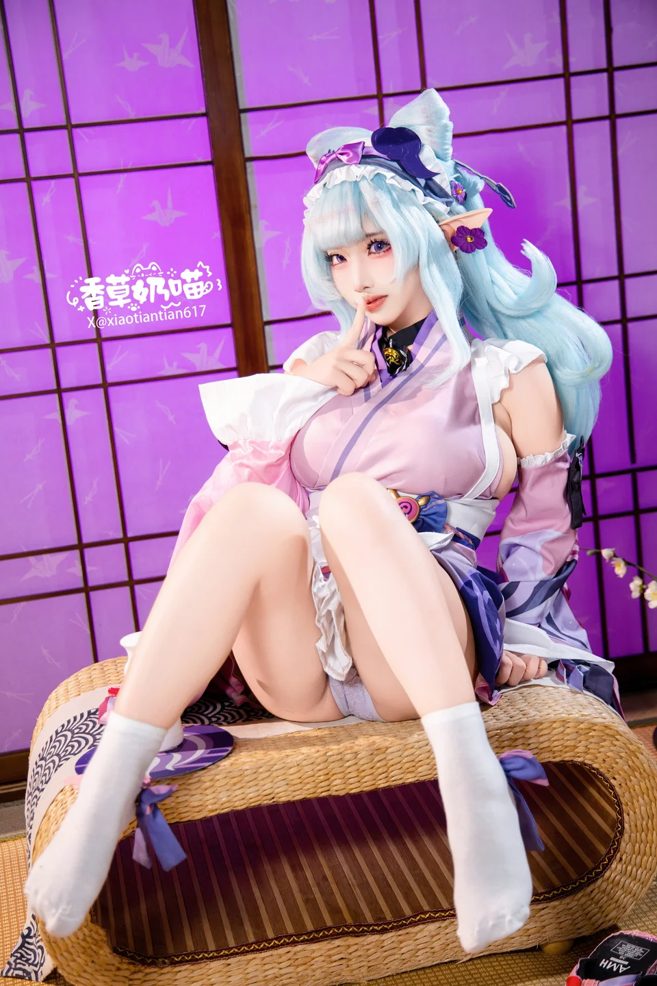 Xiang Cao Nai Miao - No.011 Dreamy Moon Yuzuriha (169 photos) - Xiang Cao Nai Miao (香草奶喵) - Photo 86 of 169