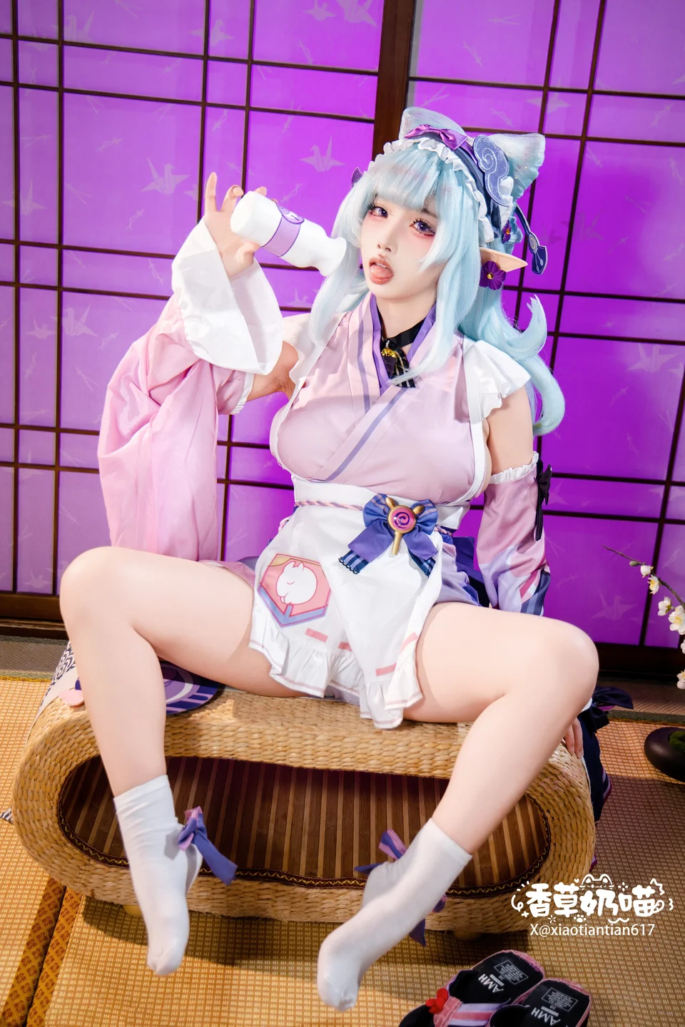 Xiang Cao Nai Miao - No.011 Dreamy Moon Yuzuriha (169 photos) - Xiang Cao Nai Miao (香草奶喵) - Photo 88 of 169