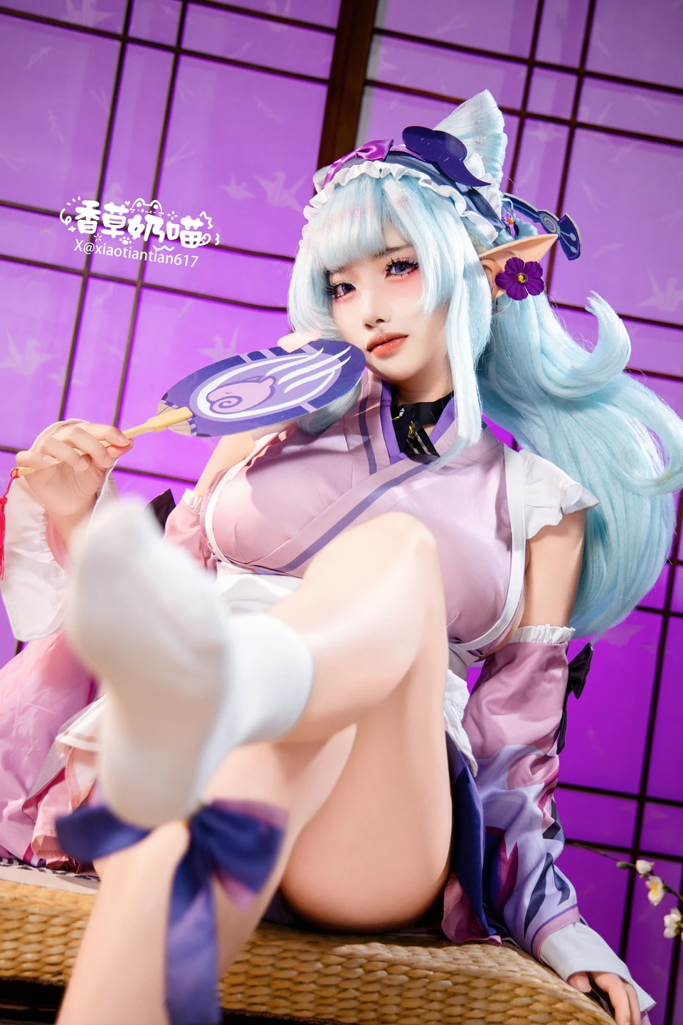 Xiang Cao Nai Miao - No.011 Dreamy Moon Yuzuriha (169 photos) - Xiang Cao Nai Miao (香草奶喵) - Photo 89 of 169