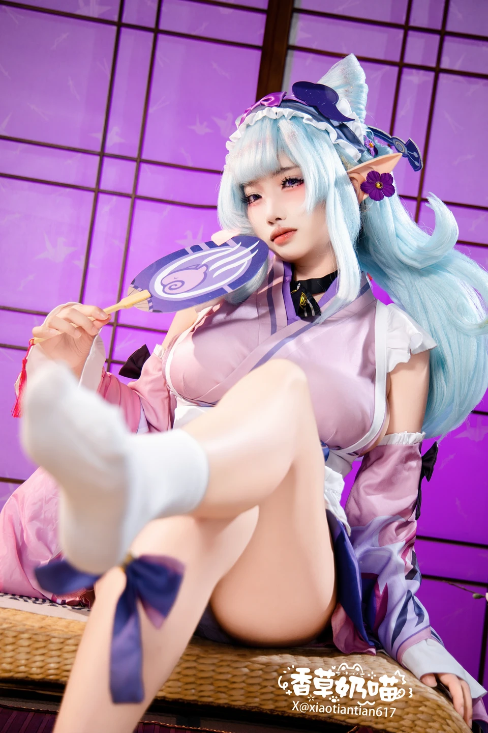 Xiang Cao Nai Miao - No.011 Dreamy Moon Yuzuriha (169 photos) - Xiang Cao Nai Miao (香草奶喵) - Photo 91 of 169