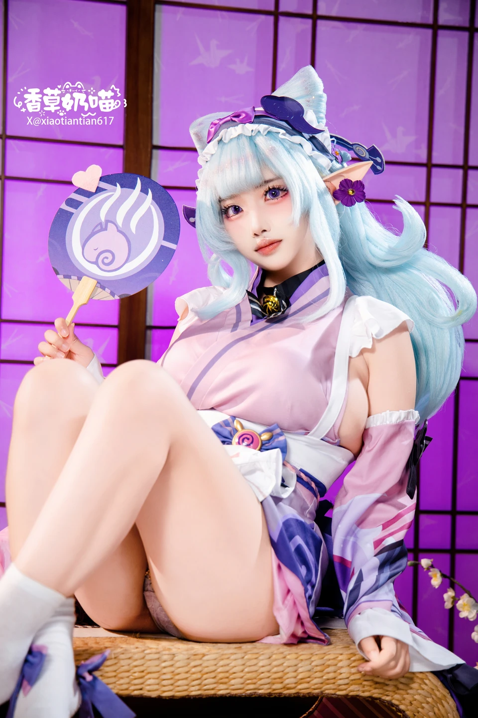 Xiang Cao Nai Miao - No.011 Dreamy Moon Yuzuriha (169 photos) - Xiang Cao Nai Miao (香草奶喵) - Photo 96 of 169
