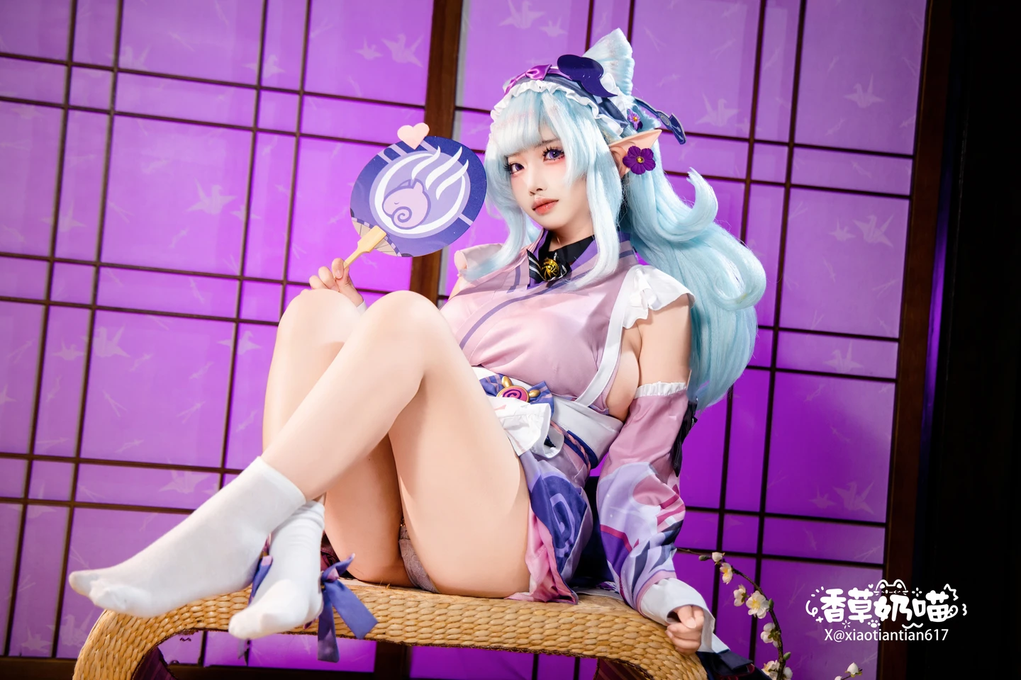 Xiang Cao Nai Miao - No.011 Dreamy Moon Yuzuriha (169 photos) - Xiang Cao Nai Miao (香草奶喵) - Photo 97 of 169