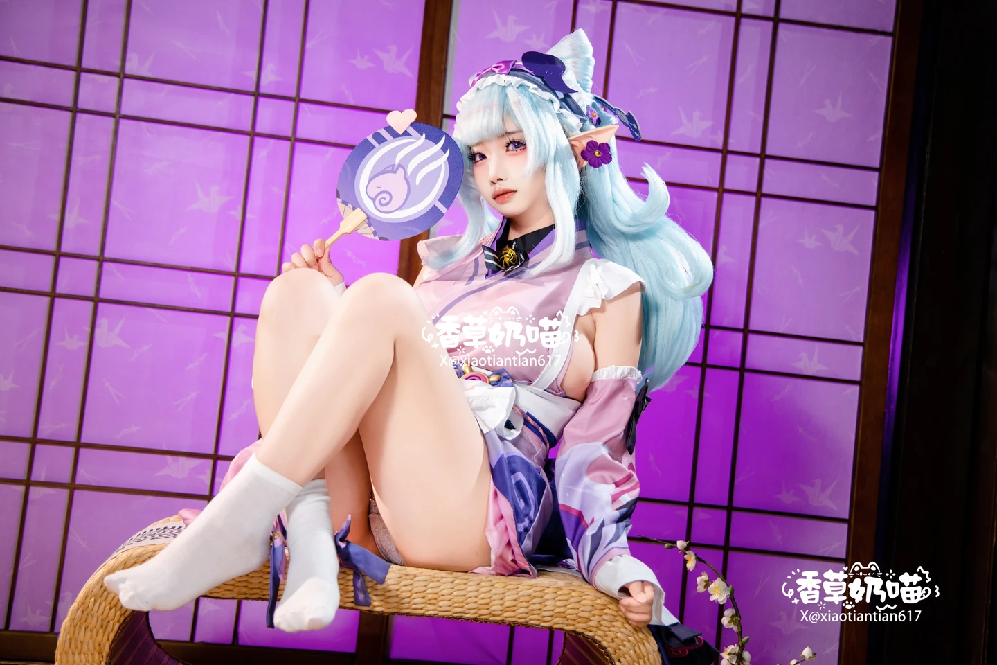 Xiang Cao Nai Miao - No.011 Dreamy Moon Yuzuriha (169 photos) - Xiang Cao Nai Miao (香草奶喵) - Photo 98 of 169