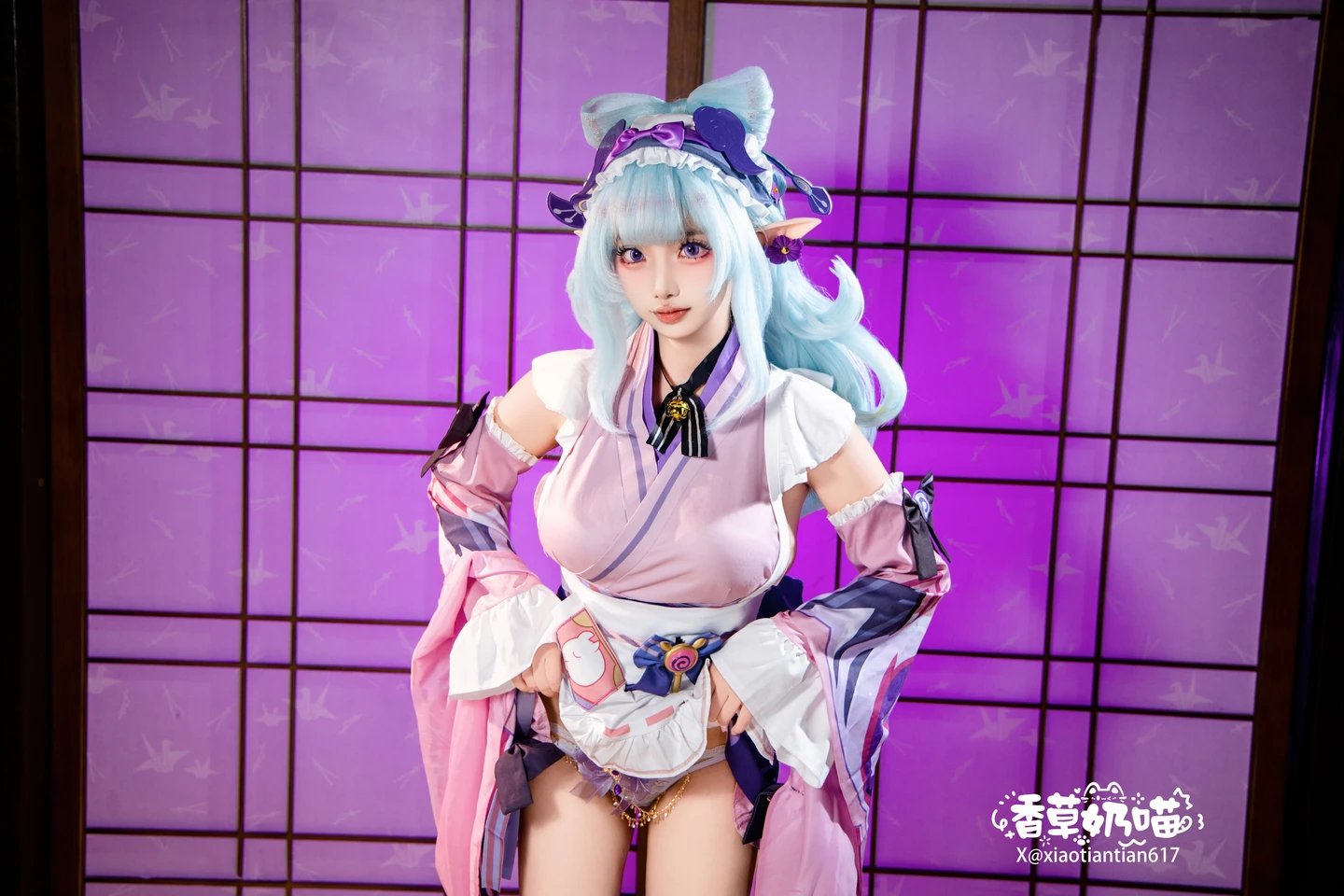 Xiang Cao Nai Miao - No.011 Dreamy Moon Yuzuriha (169 photos) - Xiang Cao Nai Miao (香草奶喵) - Photo 102 of 169
